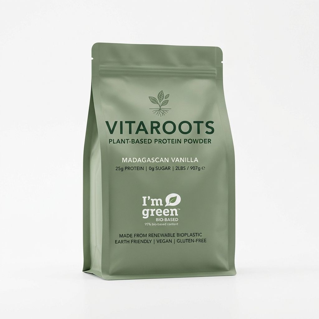 VitaRoots Plant-Based Protein Flat Bottom Pouch